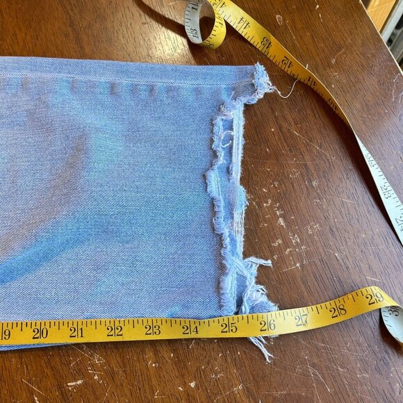 American Eagle Distressed Curvy Mom Jeans Womens 20 38x26 Ankle High Rise Light - Picture 12 of 12